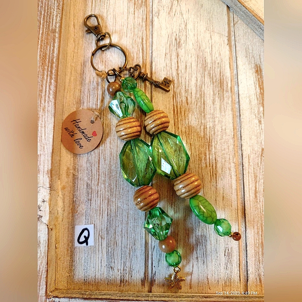 Beaded keychain.
